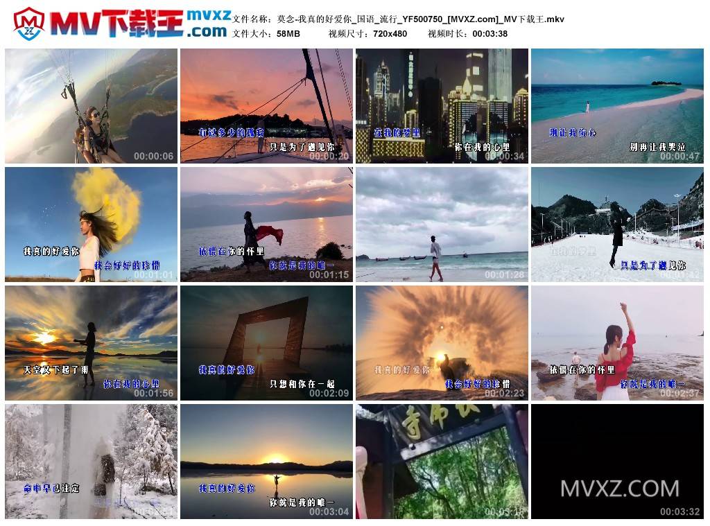 莫念-我真的好爱你_国语_流行_YF500750